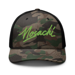 mosachi green apple camouflage trucker hat