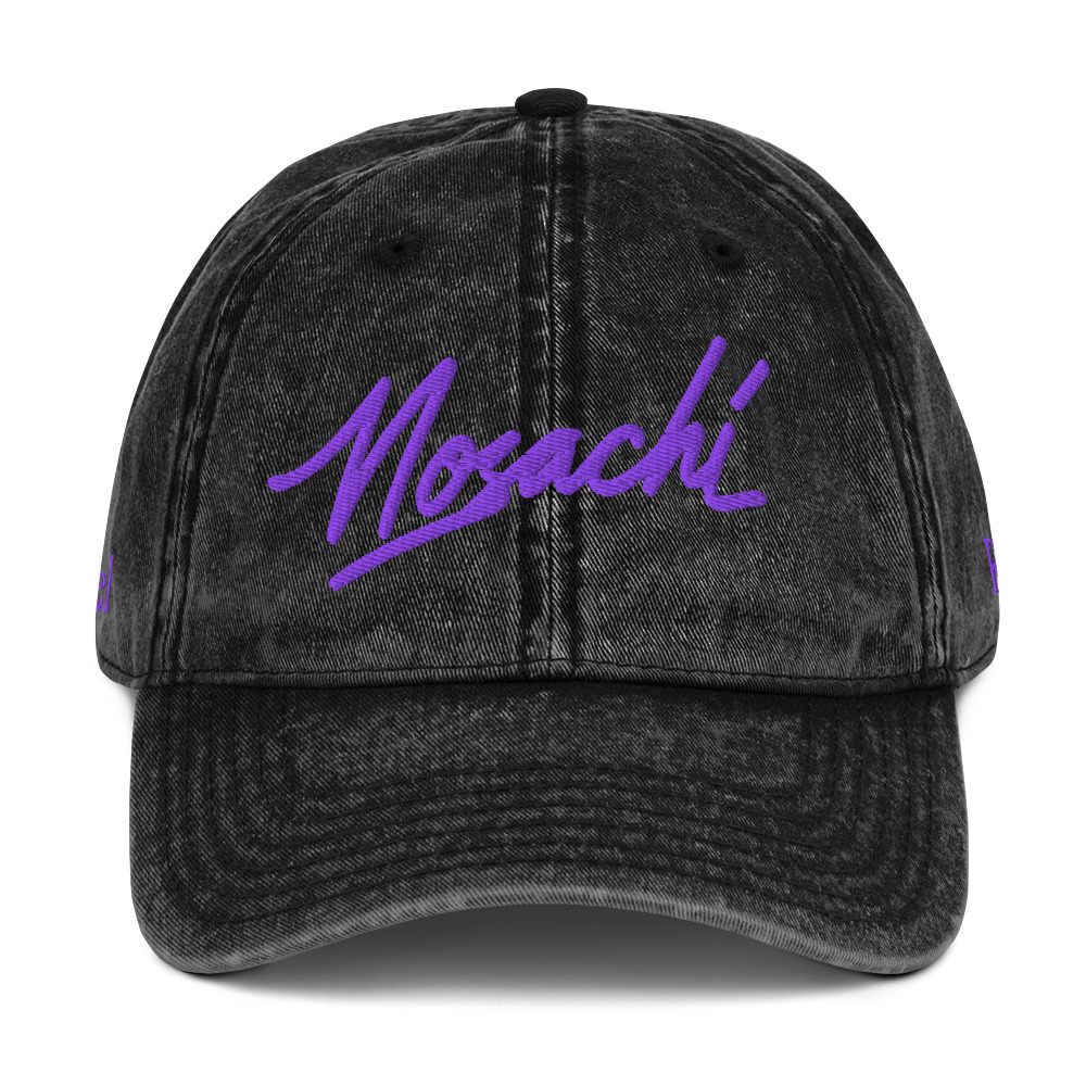 mosachi grape juice vintage cotton twill cap